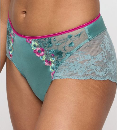 Culotte taï vert d'eau/rose Lizelot Bali Green