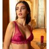 Soutien gorge triangle sans armatures rouge Carmin Splendeur Soie