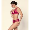 Soutien gorge triangle sans armatures rouge Carmin Splendeur Soie