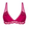 Soutien gorge triangle sans armatures rouge Carmin Splendeur Soie
