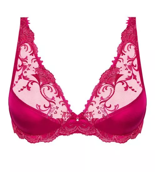 Soutien gorge Glam rouge Carmin Splendeur Soie