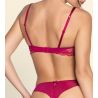 Soutien gorge à coques Splendeur Soie Rouge Carmin