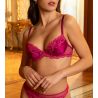 Soutien gorge à coques Splendeur Soie Rouge Carmin