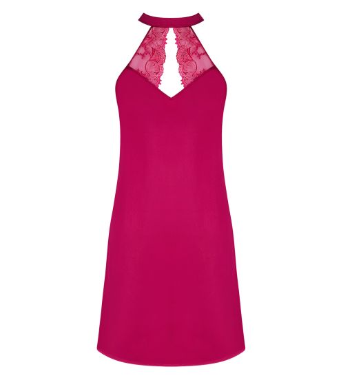 Nuisette sexy à nouer en tour de cou Splendeur Soie Rouge Carmin