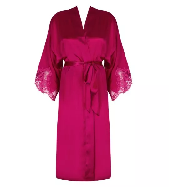 Déshabillé rouge Carmin en soie Splendeur Soie