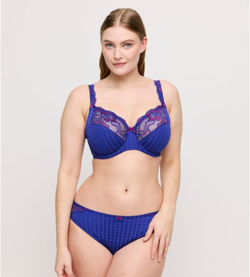 Soutien gorge bleu à carreaux armatures (F, G, H) Madison Blueberry Kiss