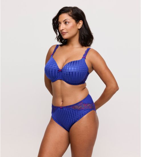 Culotte haute à carreaux bleus Madison Bueberry