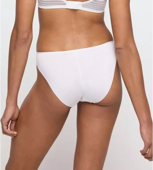 Slip brésilien blanc à rayures Basyl