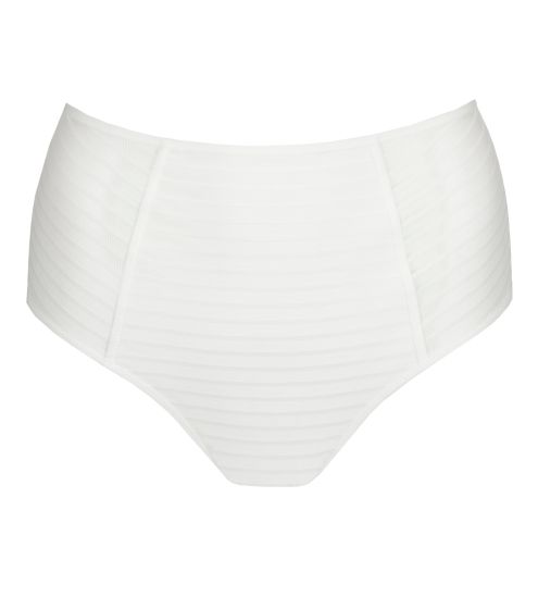Culotte haute blanche à rayures Basyl