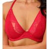 Soutien gorge avec armatures rouge en dentelle Sensu Lace Salsa