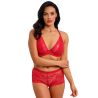 Soutien gorge avec armatures rouge en dentelle Sensu Lace Salsa