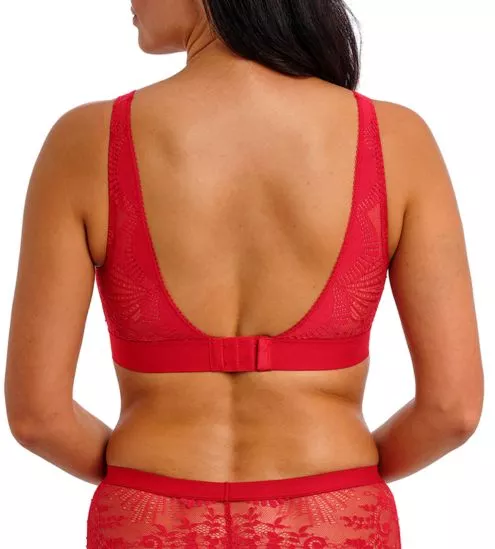 Soutien gorge sans armatures rouge en dentelle Sensu Lace Salsa