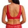 Soutien gorge sans armatures rouge en dentelle Sensu Lace Salsa