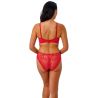 Culotte femme rouge en dentelle Sensu Lace Salsa