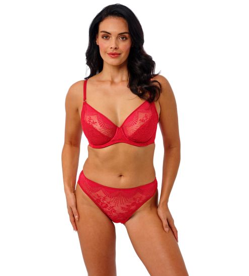 Culotte femme rouge en dentelle Sensu Lace Salsa