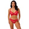 Culotte femme rouge en dentelle Sensu Lace Salsa