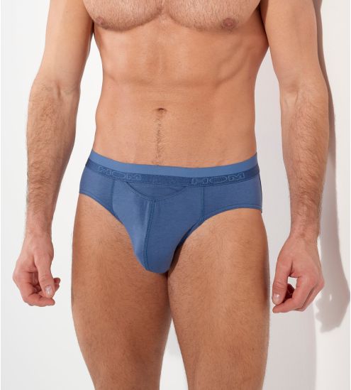 Slip homme uni Bleu Jeans HO1 ouverture horizontale