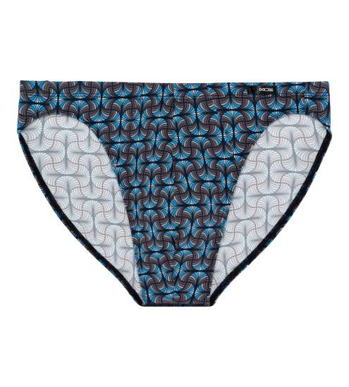 Slip en microfibre confortable homme motifs bleus et gris Aloys