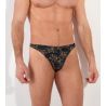 String homme semi transparent Iraty imprimé kaki