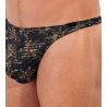 String homme semi transparent Iraty imprimé kaki