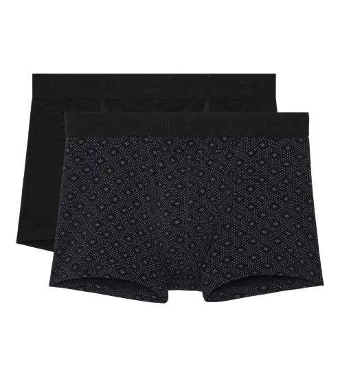Lot de 2 boxers pour homme avec ouverture HO1 Neels noir/imprimé
