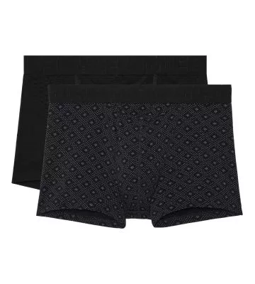 Lot de 2 boxers pour homme avec ouverture HO1 Neels noir/imprimé