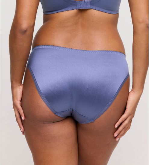 Slip brésilien bleu satiné et brodé Monterrey Nightshadow Blue