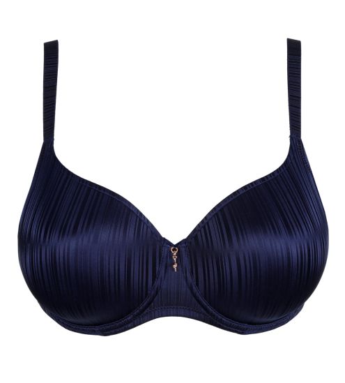 Soutien gorge à coques satiné Knokke Bleu Saphir