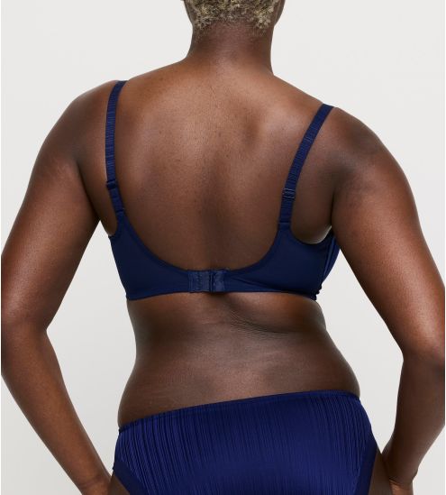 Soutien gorge à coques satiné Knokke Bleu Saphir