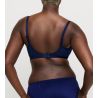 Soutien gorge à coques satiné Knokke Bleu Saphir