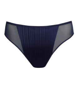 Slip brésilien bleu satiné Knokke Bleu Saphir