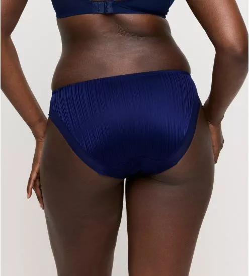 Slip brésilien bleu satiné Knokke Bleu Saphir