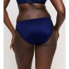Slip brésilien bleu satiné Knokke Bleu Saphir