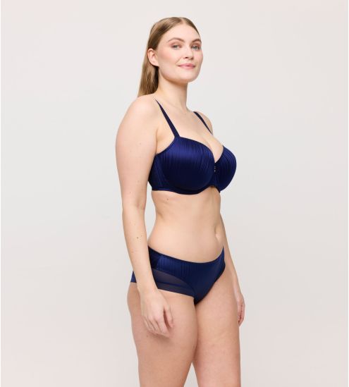 Shorty satiné bleu Knokke Bleu Saphir