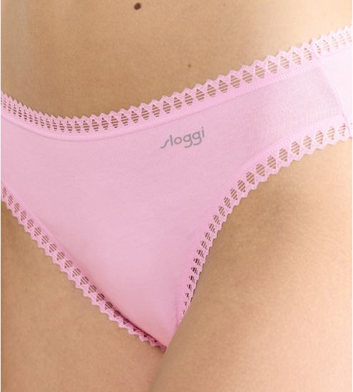 Lot de 3 High Leg Go Crush Bleu/Rose