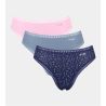 Lot de 3 High Leg Go Crush Bleu/Rose