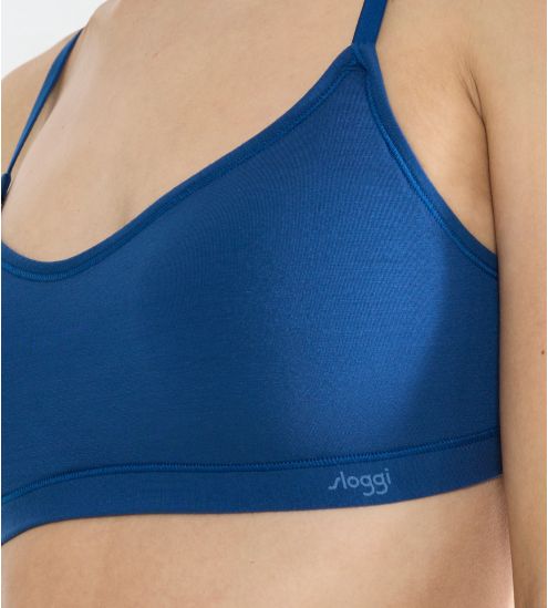 Brassière rembourrée en modal Sloggi Free Evolve Bleu Saphir
