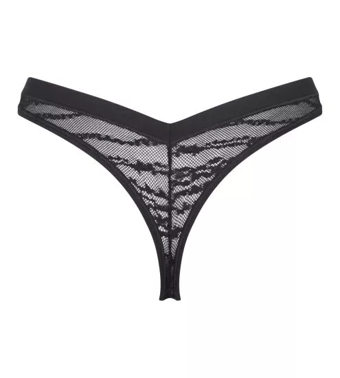String en dentelle noir Sloggi Free Evolve