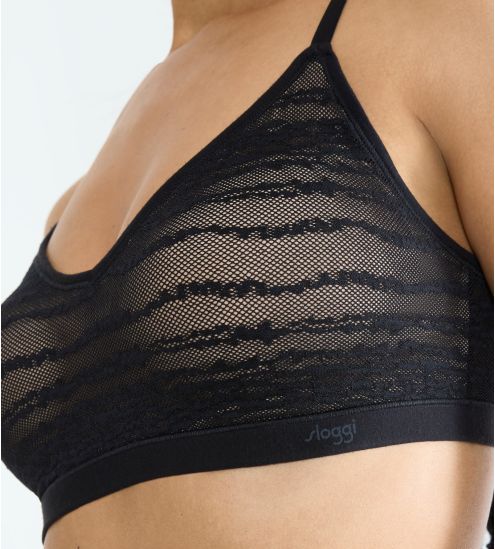 Brassière à coques en dentelle Free Evolve Sloggi Noir