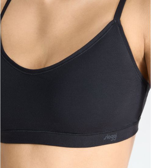 Brassière rembourrée en modal Sloggi Free Evolve Noir
