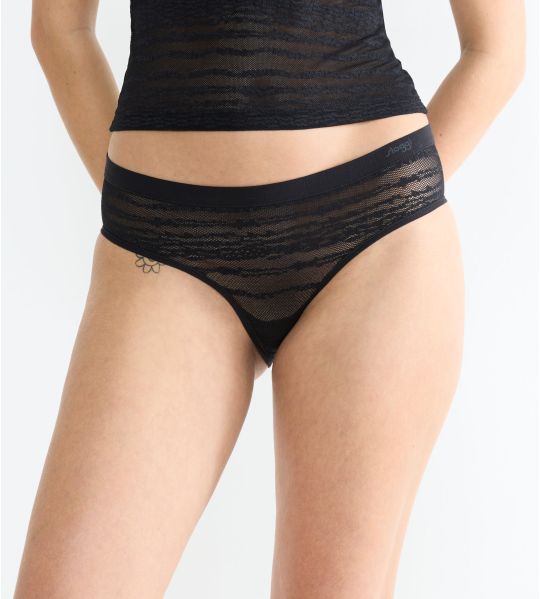 Shorty Hipster en dentelle Free Evolve Sloggi Noir