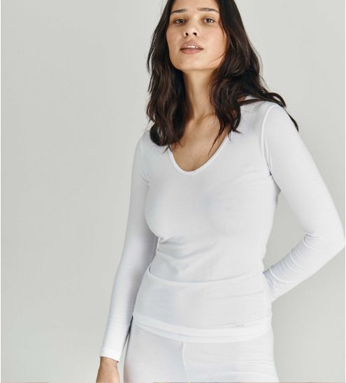 T-shirt manches longues Thermo BLANC 01