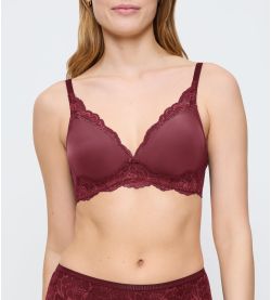 Prahlförmige rosa Verstärkungs-BH-Keilstämmer-Zauber-Süßer Marsala