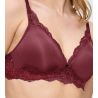 Soutien gorge sans armatures en dentelle rouge Amourette Charm Sweet Marsala
