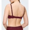 Soutien gorge sans armatures en dentelle rouge Amourette Charm Sweet Marsala