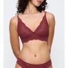 Soutien gorge armatures rouge en dentelle Amourette Charm Sweet Marsala