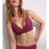 Soutien gorge armatures rouge en dentelle Amourette Charm Sweet Marsala