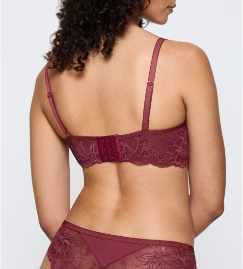 Soutien gorge armatures rouge en dentelle Amourette Charm Sweet Marsala