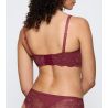 Soutien gorge armatures rouge en dentelle Amourette Charm Sweet Marsala