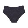Culotte haute Maxi en dentelle bleu foncée Amourette Charm Ink Gray